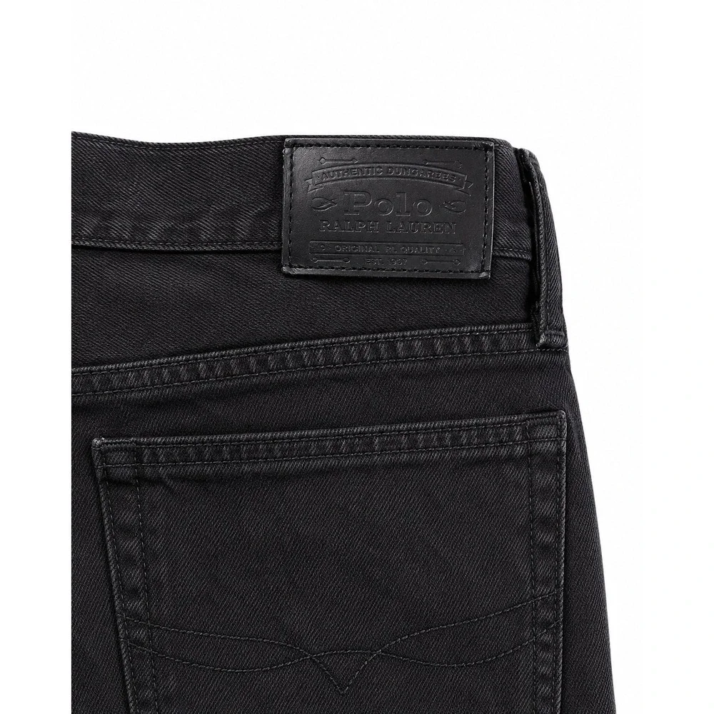 Polo Ralph Lauren Classic Jeans Men 34x32 Black Excellent Straight Leg Stretch